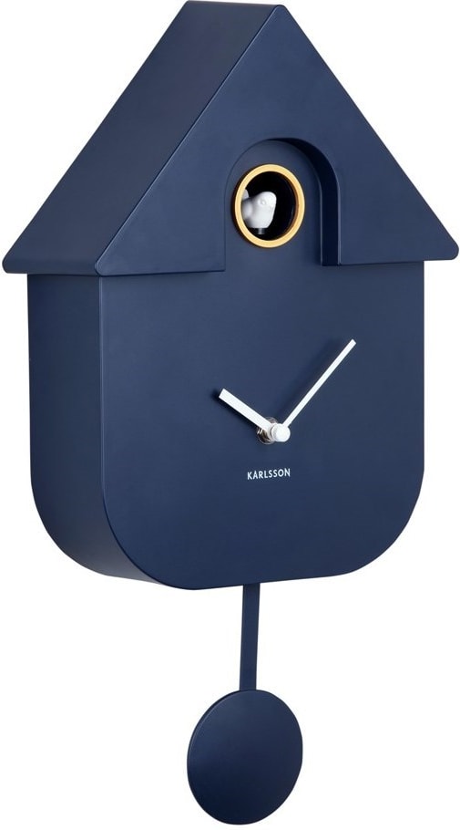 Wall Clock Modern Cuckoo Abs Dark Blue (KA5768BL)