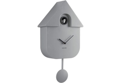 Wall Clock Modern Cuckoo Abs Mouse Grey (KA5768GY)