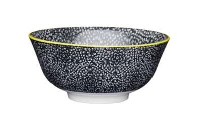 Kitchencraft Floral Bowl Black 15.7cm Kitchencraft Floral Bowl Black 15.7cm