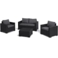 Keter California 4 Seater Lounge Set - Graphite Keter California 4 Seater Lounge Set - Graphite