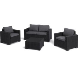 Keter California 4 Seater Lounge Set - Graphite Keter California 4 Seater Lounge Set - Graphite