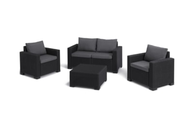 Keter California 4 Seater Lounge Set - Graphite Keter California 4 Seater Lounge Set - Graphite