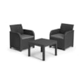 Keter Rosalie 2 Seater Balcony Set - Graphite Keter Rosalie 2 Seater Balcony Set - Graphite