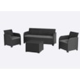 Keter Rosalie 5 Seater Lounge Set - Graphite Keter Rosalie 5 Seater Lounge Set - Graphite