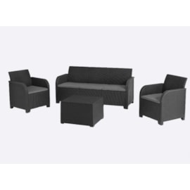 Keter Rosalie 5 Seater Lounge Set - Graphite