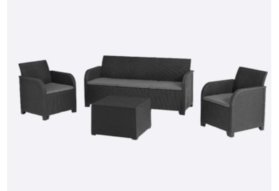 Keter Rosalie 5 Seater Lounge Set - Graphite