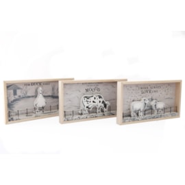 Sifcon Wooden Farm 3d Plaque 34x18 Sifcon Wooden Farm 3d Plaque 34x18