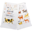 3pk Dogs Tea Towels (KTS200885)