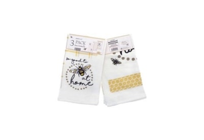 Tea Towels Bee At Home 3pk (KTS221118)