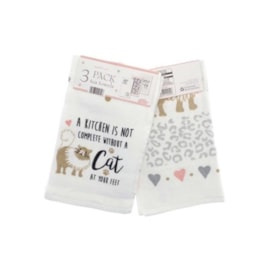 3Pk Cats Kitchen Towels 3Pk Cats Kitchen Towels