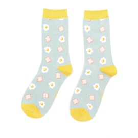 Miss Sparrow Eggs & Toast Socks Duck Egg Miss Sparrow Eggs & Toast Socks Duck Egg