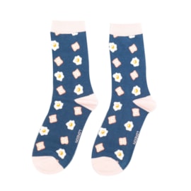 Miss Sparrow Eggs & Toast Socks Navy Miss Sparrow Eggs & Toast Socks Navy