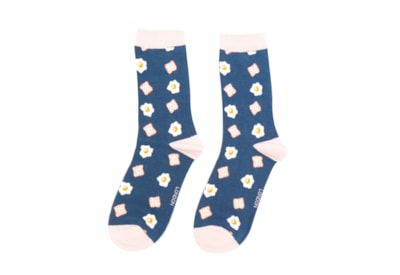 Miss Sparrow Eggs & Toast Socks Navy Miss Sparrow Eggs & Toast Socks Navy
