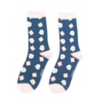 Miss Sparrow Eggs & Toast Socks Navy