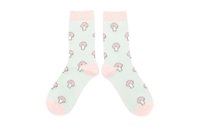 Miss Sparrow Mushrooms Socks Duck Egg Miss Sparrow Mushrooms Socks Duck Egg
