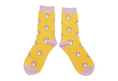 Miss Sparrow Mushrooms Socks Yellow Miss Sparrow Mushrooms Socks Yellow