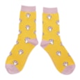 Miss Sparrow Mushrooms Socks Yellow