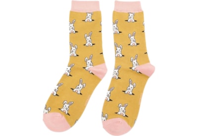 Miss Sparrow Peek A Boo Bunnies Socks Yellow (SKS353YELLOW)