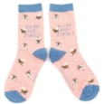 Miss Sparrow Bee-utiful Socks Dusky Pink (SKS262DUSKYPINK)