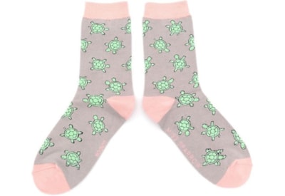 Miss Sparrow Cute Turtles Socks Silver Miss Sparrow Cute Turtles Socks Silver