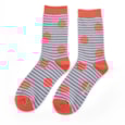 Miss Sparrow Spots & Stripes Socks Dusky Purple Miss Sparrow Spots & Stripes Socks Dusky Purple