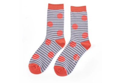 Miss Sparrow Spots & Stripes Socks Dusky Purple Miss Sparrow Spots & Stripes Socks Dusky Purple