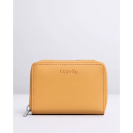 Lappella Elisia Medium Zip Round Purse In Camel Valentino Leather 123-10 Lappella Elisia Medium Zip Round Purse In Camel Valentino Leather 123-10