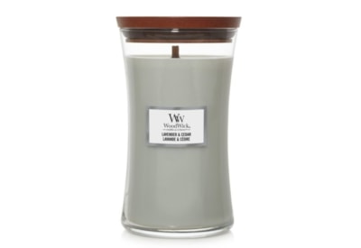Woodwick Hourglass Candle Lavender & Cedar Large (1666272E)