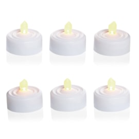 Premier 6 Pce Flickering Candle White 6s (LB071206)
