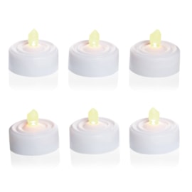 Premier 6 Pce Flickering Candle White 6s Premier 6 Pce Flickering Candle White 6s