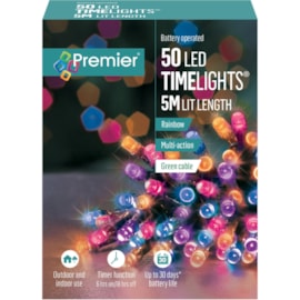 Premier 50 M-a B-o Timelights w Green Cable Rainbow Premier 50 M-a B-o Timelights w Green Cable Rainbow