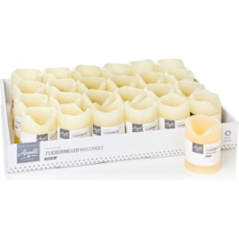 Premier Battery Operated Led Flicker Candle 7cm Premier Battery Operated Led Flicker Candle 7cm