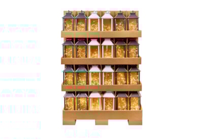 Premier Lantern With Lights String 3 Asst 28cm Premier Lantern With Lights String 3 Asst 28cm