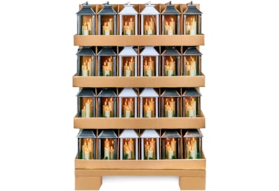 Premier Triple Flickabright Lantern 3 Asst 27cm Premier Triple Flickabright Lantern 3 Asst 27cm