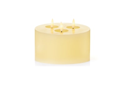 Premier Flickabright 3 Flame Candle Cream 15cm