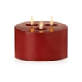 Premier Flickabright 3 Flame Candle Red 15cm