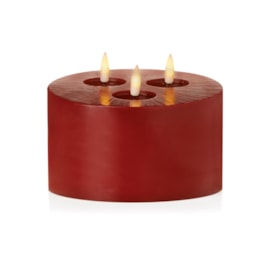 Premier Flickabright 3 Flame Candle Red 15cm Premier Flickabright 3 Flame Candle Red 15cm