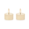 Premier 2pc Flickabright T-light Candle Cream 3cm Premier 2pc Flickabright T-light Candle Cream 3cm