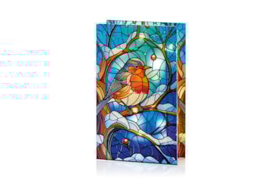 Premier Bo Lit Robin On Branch Stained Glass Table Decorat 21x13 Premier Bo Lit Robin On Branch Stained Glass Table Decorat 21x13