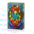 Premier Bo Lit Wreath Stained Glass Table Decorat 21x13