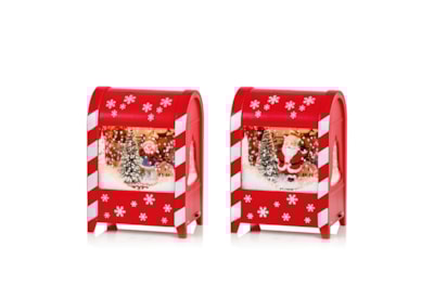 Premier 19cm Bo Lit Musical Mailbox Snowblower Asst Premier 19cm Bo Lit Musical Mailbox Snowblower Asst