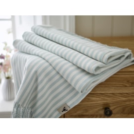 Salcombe Stripe Throw Sky Blue 170Cm Salcombe Stripe Throw Sky Blue 170Cm