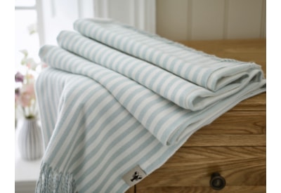 Salcombe Stripe Throw Sky Blue 170Cm Salcombe Stripe Throw Sky Blue 170Cm