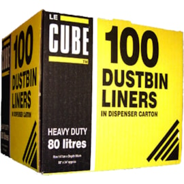Le Cube Dustbin Liners 100s (0483)