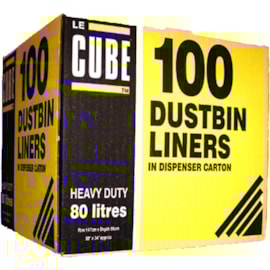 Le Cube Dustbin Liners 100s Le Cube Dustbin Liners 100s