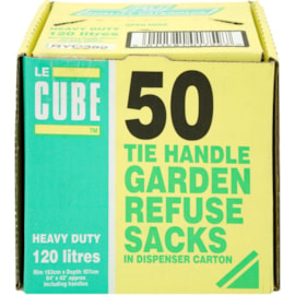 Le Cube Garden Refuse Sacks 50s (0369)