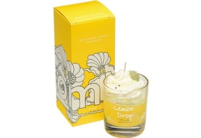 Get Fresh Cosmetics Lemon Drop Piped Candle (PLEMDRO04)