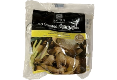 Baltus 8hr Burn Nightlights Lemongrass & Ginger 20s Baltus 8hr Burn Nightlights Lemongrass & Ginger 20s
