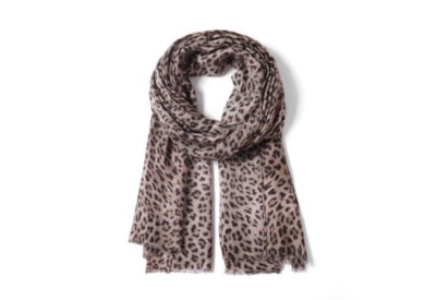 Eco Leopard Print Summer Scarf Beige Eco Leopard Print Summer Scarf Beige