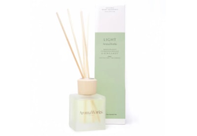 Light By Aroma Works Light Reed Diffuser Lemongrass & Bergamot 100ml Light By Aroma Works Light Reed Diffuser Lemongrass & Bergamot 100ml